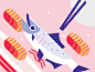 Salmon : A crop of one of the illustrations I did for Google Taiwan's Chinese New Year campaign.

In the Chinese custom, there's the saying of 'Nian Nian You Yu' (literal translation : there will be fish ev...