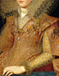 玛格丽特Gonzaga大学，曼图亚公主，17世纪初（详细）弗兰斯Pourbus年轻（1569年至1622年）