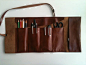 Artist's Tool Bag/Leather Pencil Case/Travel Bag: 