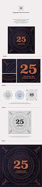 Process : 25 Years of Excellence : Process for a typo illustration invites for 25 years of excellence.The project contains step by step directions on how this piece was created using Adobe Illustrator and Photoshop for vector line art and textures, lighti