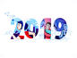 新年计划！ 合作冒险爱behance插画家插图水彩数字手工制作字体人混合媒体新的一年2019年