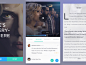 Movie/Cinema UI Inspiration – Muzli -Design Inspiration : via Muzli