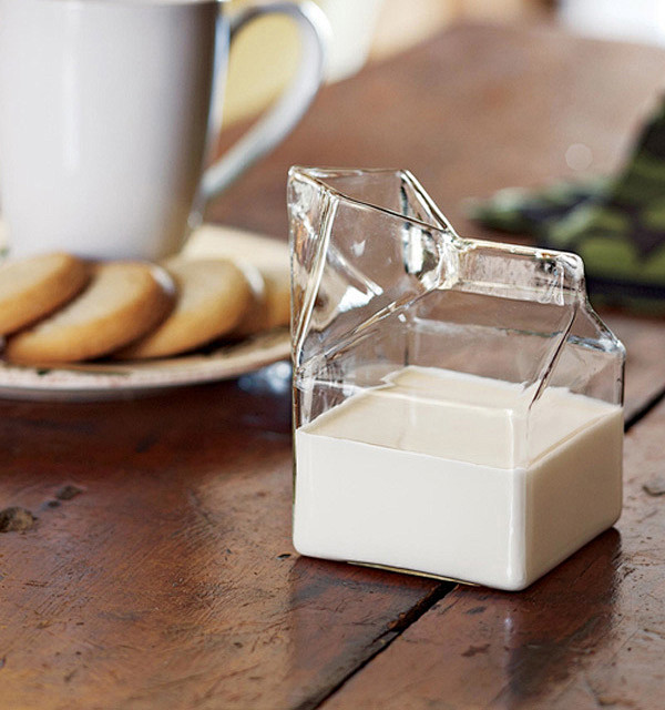 Glass Milk Carton 牛奶...