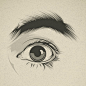 #绘画学习# #素材推荐# 独特的眼睛画法丨来自西班牙插画设计师Cranio Dsgn