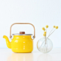 Retro Yellow Teapot #黄色#