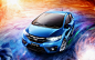 Honda FIT - Universe : Illustration done for the new Honda FIT 2014.