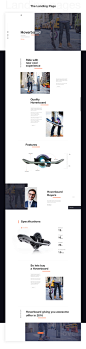 Hoverboard Landing Page Concept : Hello Everyone....Finally I finish the "Hoverboard Landing Page Design". I tried to make this design with different concept. All the images are just demo image. I hope you guys will like my concept.Thank you.