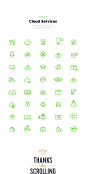 Cloud Services — Icon set : Icon set about Cloud Services