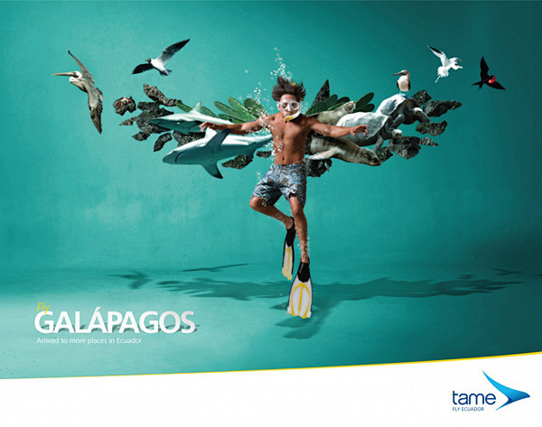 厄瓜多尔旅游平面广告 平面设计--创意图...