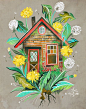 Dandelion House | Art Print 