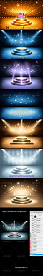 Stage and Lights Backgrounds: 