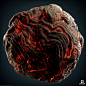 Substance - Lava, Vinicius Ribeiro : What a fun material to do!!

Made for textures.com :) Full procedural!