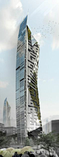 Eco Tower, Kiev, Ukraine by Pavlo Kryvozub :: concept design