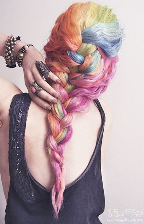 彩虹的头发