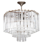 Italian Chandelier in Transparent Murano Glass, 1970s | 1stdibs.com