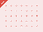 UI Mockup Icons by Online Department in 40 Free Icon Sets For June 2014