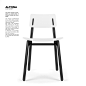 ALTONA CHAIR CONCEPT : The chair concept ALTONA shows an interaction of straight edges and roundings. The smooth connections of all parts gives a dynamic look and transports a harmonic feeling. Seat shell and backrest are attached by two sockets and have 