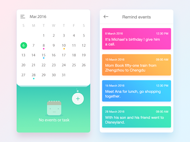 Daily Ui 08 calendar