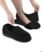 Quality Adaptive Clothing & Footwear--  Shoes and slippers with VELCRO(r) brand fasteners for swollen feet;  Arthritis side opening pants with VELCRO(r) brand fasteners;  Arthritis front opening blouses with VELCRO(r) brand fasteners;  Wheelchair pant