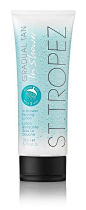 This St. Tropez In-Shower self tanner is a game-changer! The gradual tan sets in three minutes and continues to develop over the day.