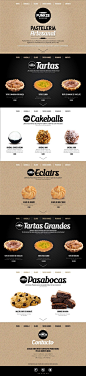 Web Design - Funkie Bakers http://www.behance.net/JuanitaGarcia