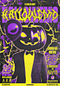 Digital Art  emo Event flyer Halloween music party poster