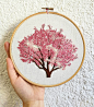 [VENDU / SOLD OUT] 
Magnolia available on #etsy ✌
.
.
.
.
.
.
.
.
.
.
#magnolia #pinktree #arbrerose #rose #tree #arbre #etsyfind #etsyfinds #greenlife #making #campagne #handembroidery #embroidery #embroideryart #broderie #broderiemain #handmade #faitmai