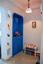 地中海风格蓝色玄关设计图片 - 乐家居