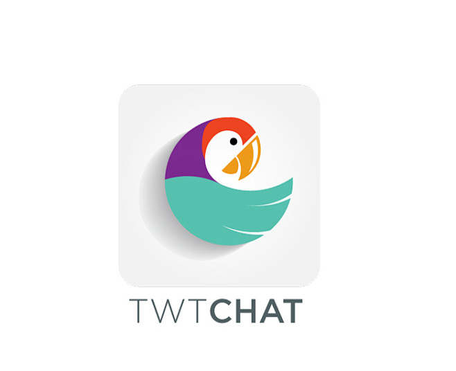 TWTCHAT app. logo ic...