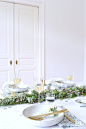 Tabletop: Spring Green + White Luncheon With Friends