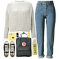 A fashion look from February 2017 featuring cropped sweater, straight-leg jeans and lace up shoes. Browse and shop related looks.