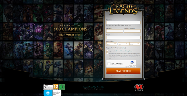 Sign up | League of ...