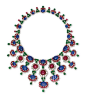 宝格丽 (Bulgari) 香港克里斯蒂拍珍品系列珠宝
红、蓝宝石镶嵌项链
估价：50万美元-75万美元