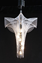 FUSCHIA - A chandelier design based on the form of Fuschia flowers.  #willowlamp #lighting #flower
