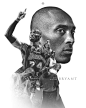 NBA art sports basketball Kobe Bryant Los Angeles Lakers Nike black mamba Mentality