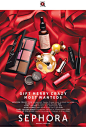 Sephora: Giftsfavoursstock Stuffers, Props Stylists, Beautiful Ads, Holidays Cosmetics Advertising, Advertising I Molly, I Molly Findlay, Makeup, Christmas, Molley Findlay