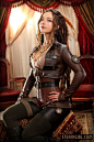 via A Mercenary Appreciating the Arts. I'm curious why she looks so smug, and appreciate her practical outfit.: 
