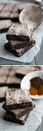 Mexican Brownies: super rich and fudgy with a little spicy kick! @Crazy for Crust