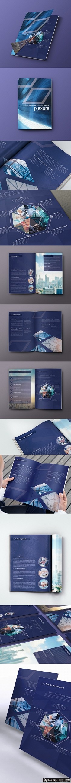 欧美商务科技画册设计 企业画册 企业宣传...