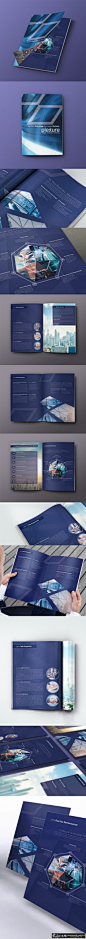 欧美商务科技画册设计 企业画册 企业宣传册 高档画册 大气画册 蓝色画册 精美画册设计