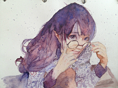 A-Yo_o采集到IU-watercolour