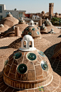 Rooftop of Hammam-e Sultan Mir Ahmad - Kashan, Iran: