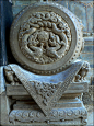 中国古建筑牛脚木雕石雕