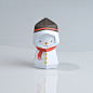 [ SNOW MAN ] Paper toy of Boogiehood : 'Boogie Hood' is the brand name of paper toy which is made of paper.The Boogie Hood means that each toy has a hood.Even though all Paper toy-Boogie Hood has the same shapes, they can express many concepts byvarious p