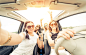 Group of girls having fun in the car and taking selfies with cam by Cristian Negroni on 500px