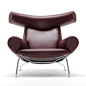 leather furniture: Oxchair EJ 100 | armchair . Sessel . fauteuil | Design: Hans J. Wegner | Erik Jørgensen |: 