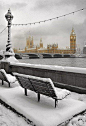 英國-倫敦雪景。 #街景#