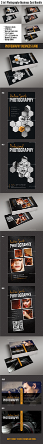 3 in 1 Photography Studio Business Card Bundle - Industry Specific Business Cards