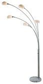 Adesso Luna Arc Lamp - contemporary - Floor Lamps - Adesso