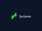 IncLever serif圆形旋转运动支点绿色白色黑色蓝色深度3d图表inc杠杆线简单品牌标识品牌标志 _科技公司logo采下来 #率叶插件，让花瓣网更好用#